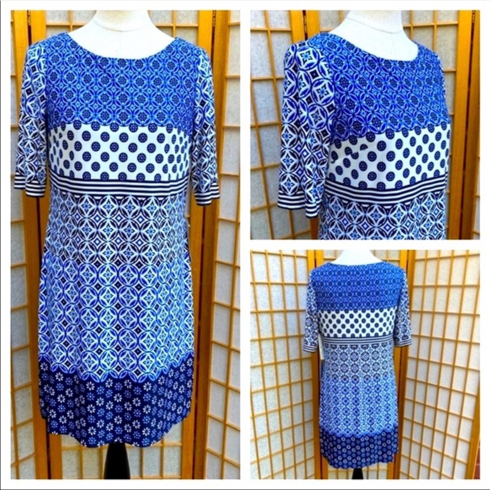 NWT Eliza J Print Dress SZ 10